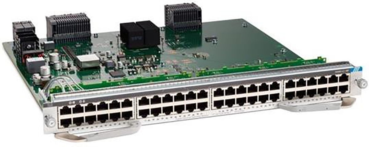 Cisco Catalyst 9400 Series 48-Port PoE+ 10/100/1000 (RJ-45) Line Card (C9400-LC-48P)