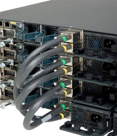 Network Modules with Four GbE, Two 10GbE SFP+ Interfaces, Two 10GB-T and Service Module with Two 10GbE SFP+ Interfaces