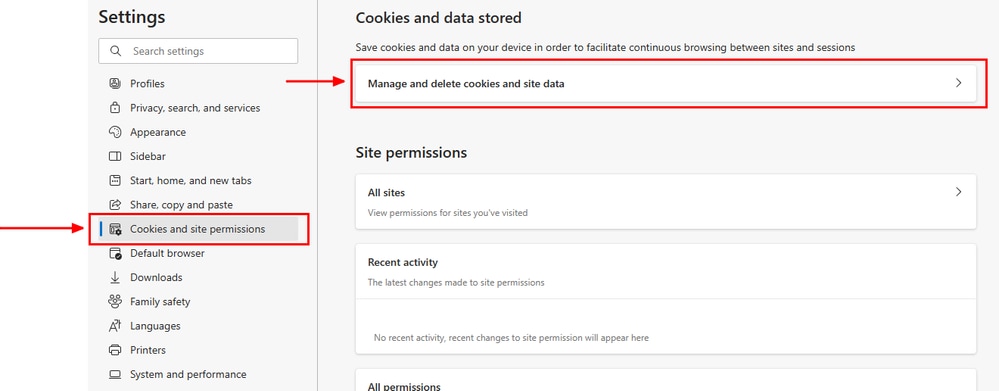 Microsoft Edge - Manage and delete cookies and site data