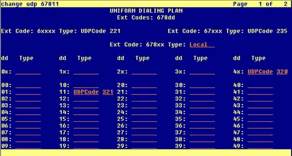 In Avaya Communications Server release 11.x of the traditional platforms or Avaya Communications Manager release 1.x, the forms have changed.