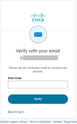 Verify with your email