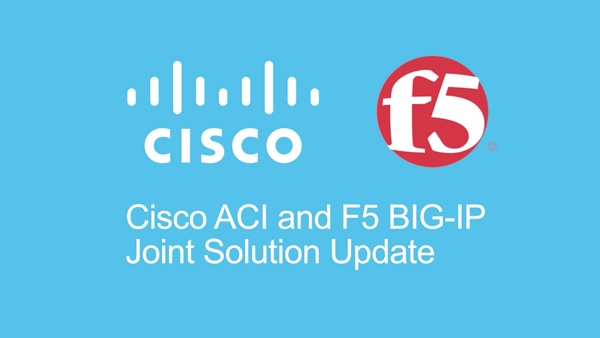 ACI and F5 solution update