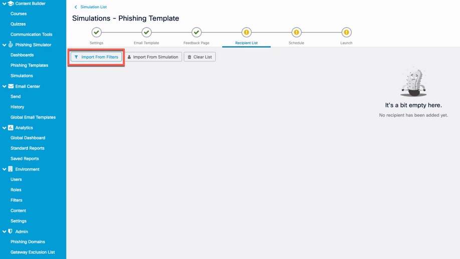 Cisco Secure Email GatewayとのCisco Security Awareness Integrationの設定 Cisco