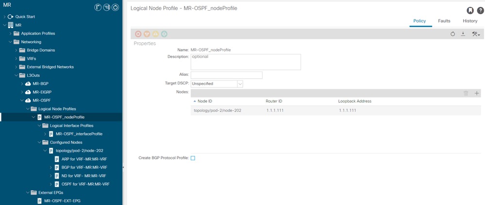 Implementación del routing de tránsito de ACI multipod Cisco