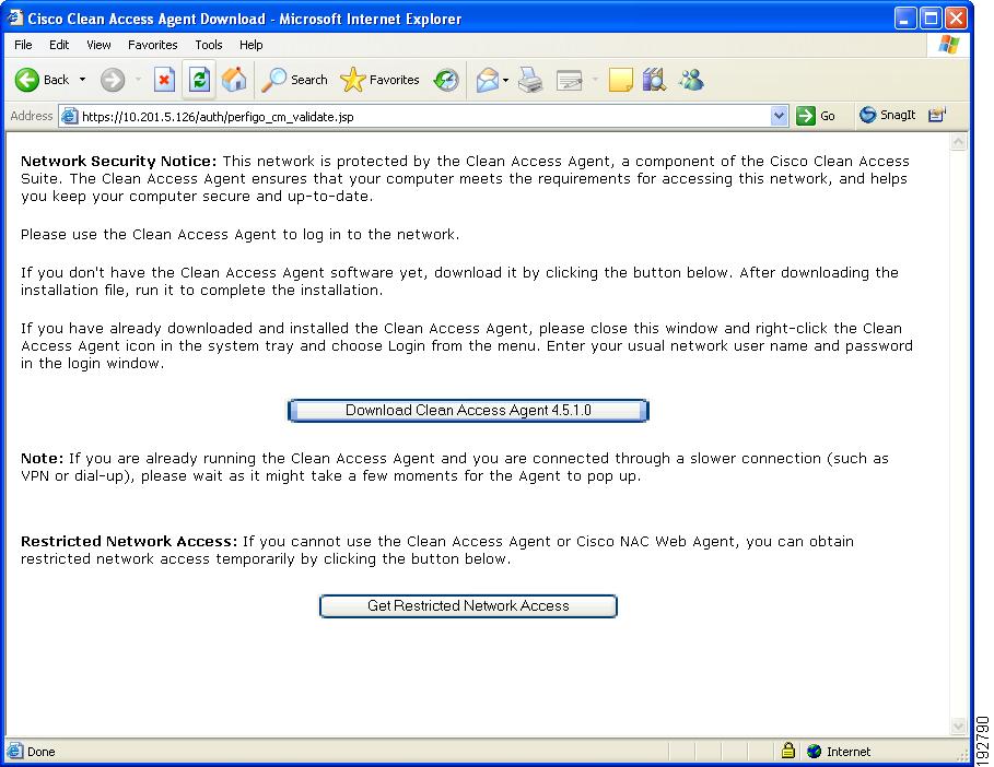... cisco clean access agent download is cisco clean access agent download