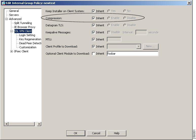 Compression Setting