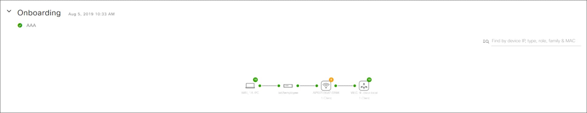 Client 360 Onboarding panel