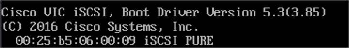 Legacy boot mode iSCSI verification.