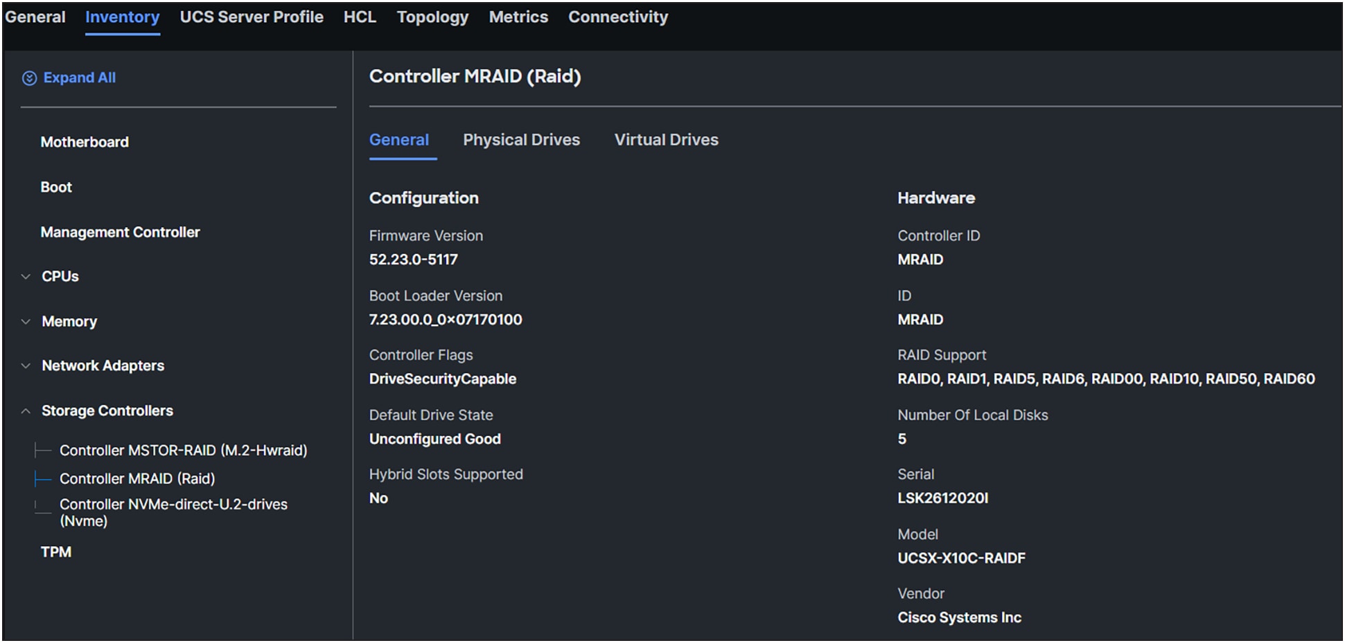 MRAID controller information.