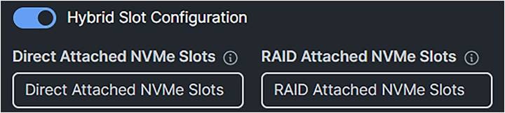 Choice for the U.3 drives in the storage policy.