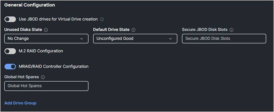 Storage profile for SED.