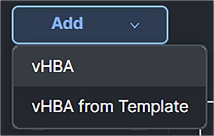 Add vHBA in SAN connection policy.