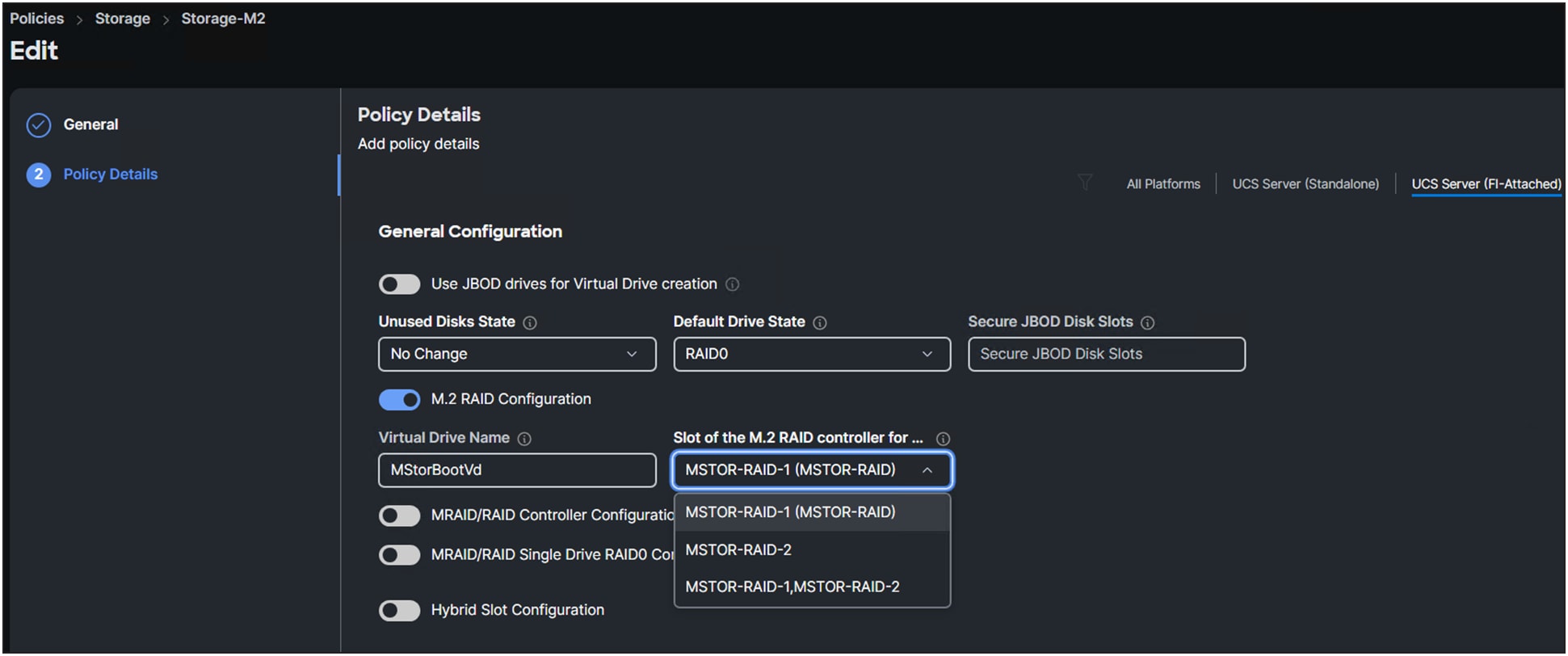 Selection of M.2 RAID controllers.