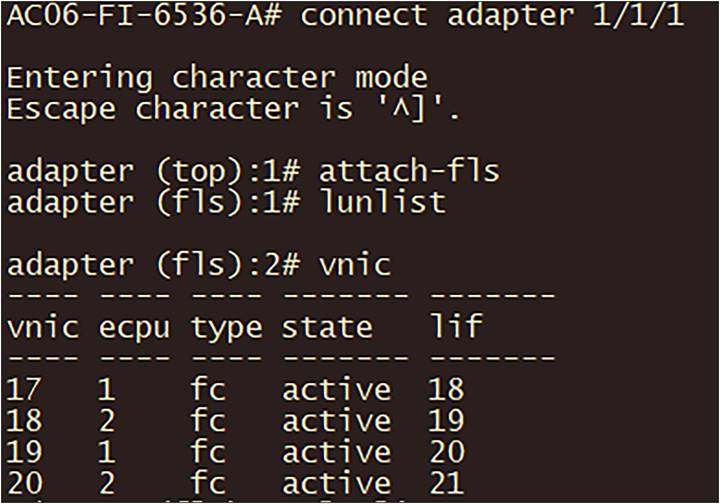 Troubleshooting on the fabric interconnect.