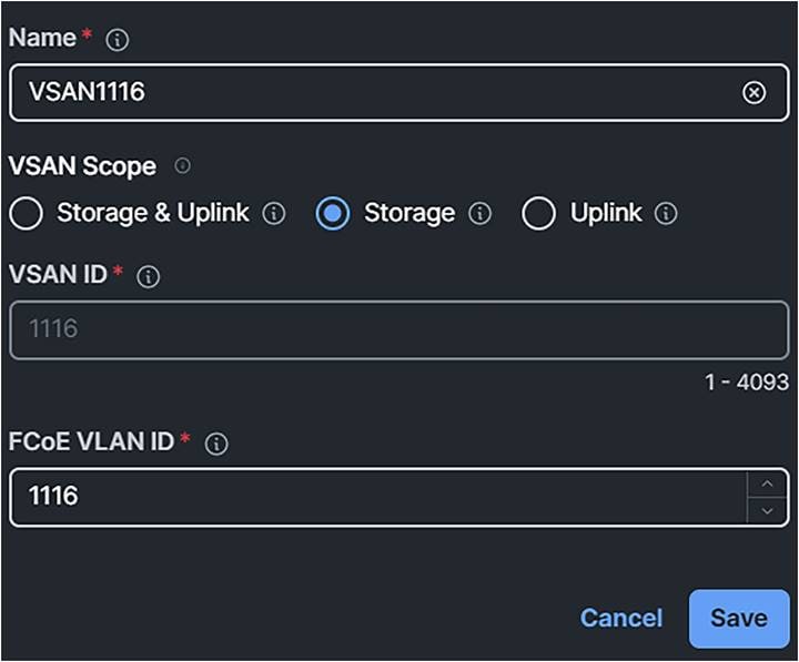 Domain profile VSAN scope.