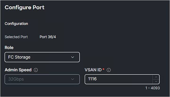 Domain profile single port configuration.