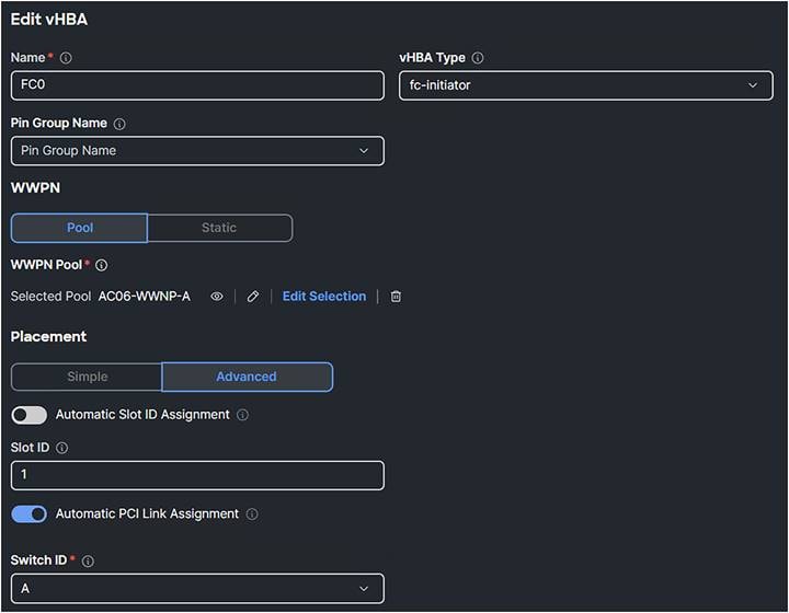 San connectivity policy