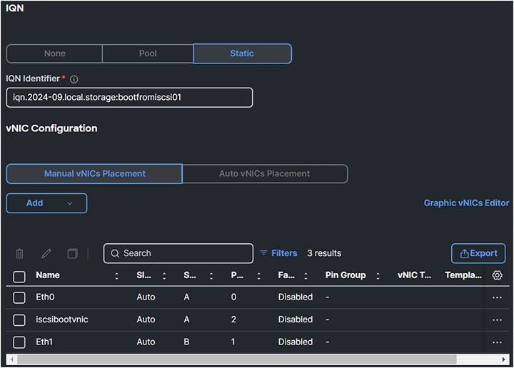 LAN connectivity policy.