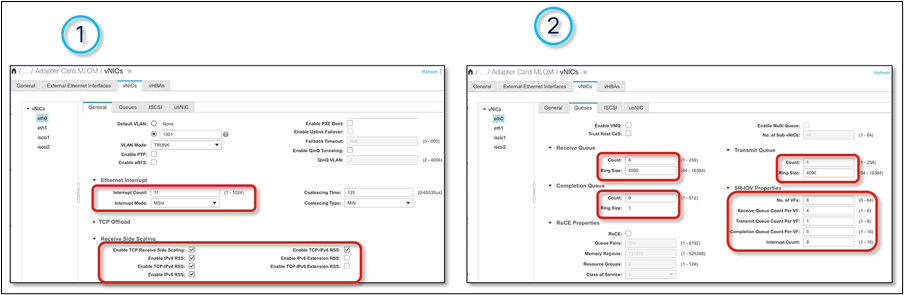 Adapter policy for SR-IOV in IMC