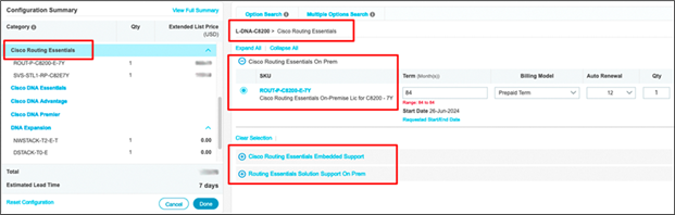 Catalyst Routing Essentials SKUs 2