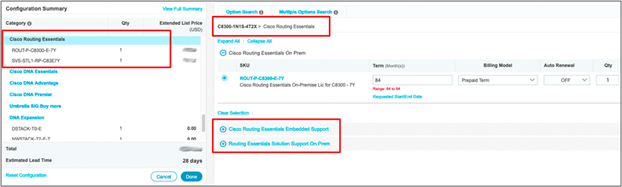 Ordering C8300 Catalyst Routing Essentials 1