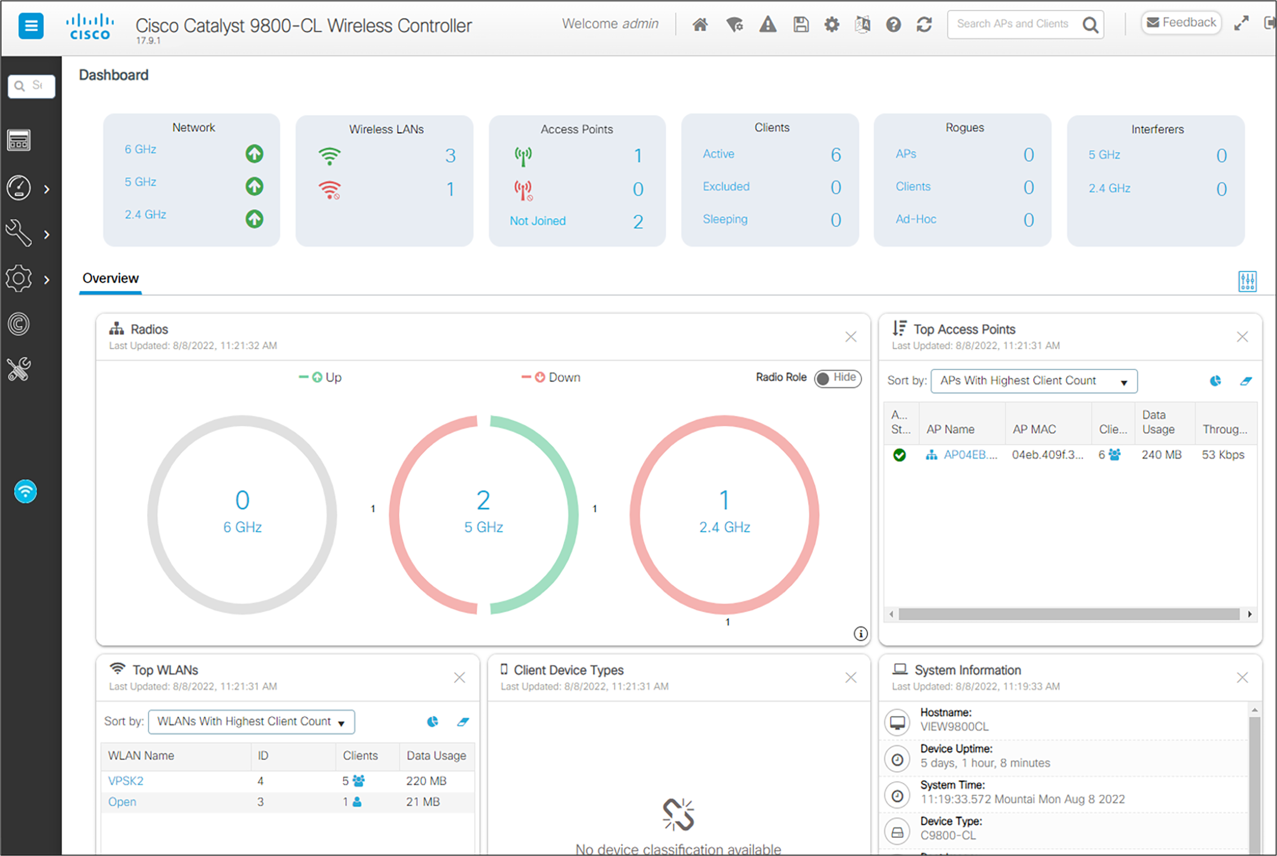 Connecting to the controller via a browser