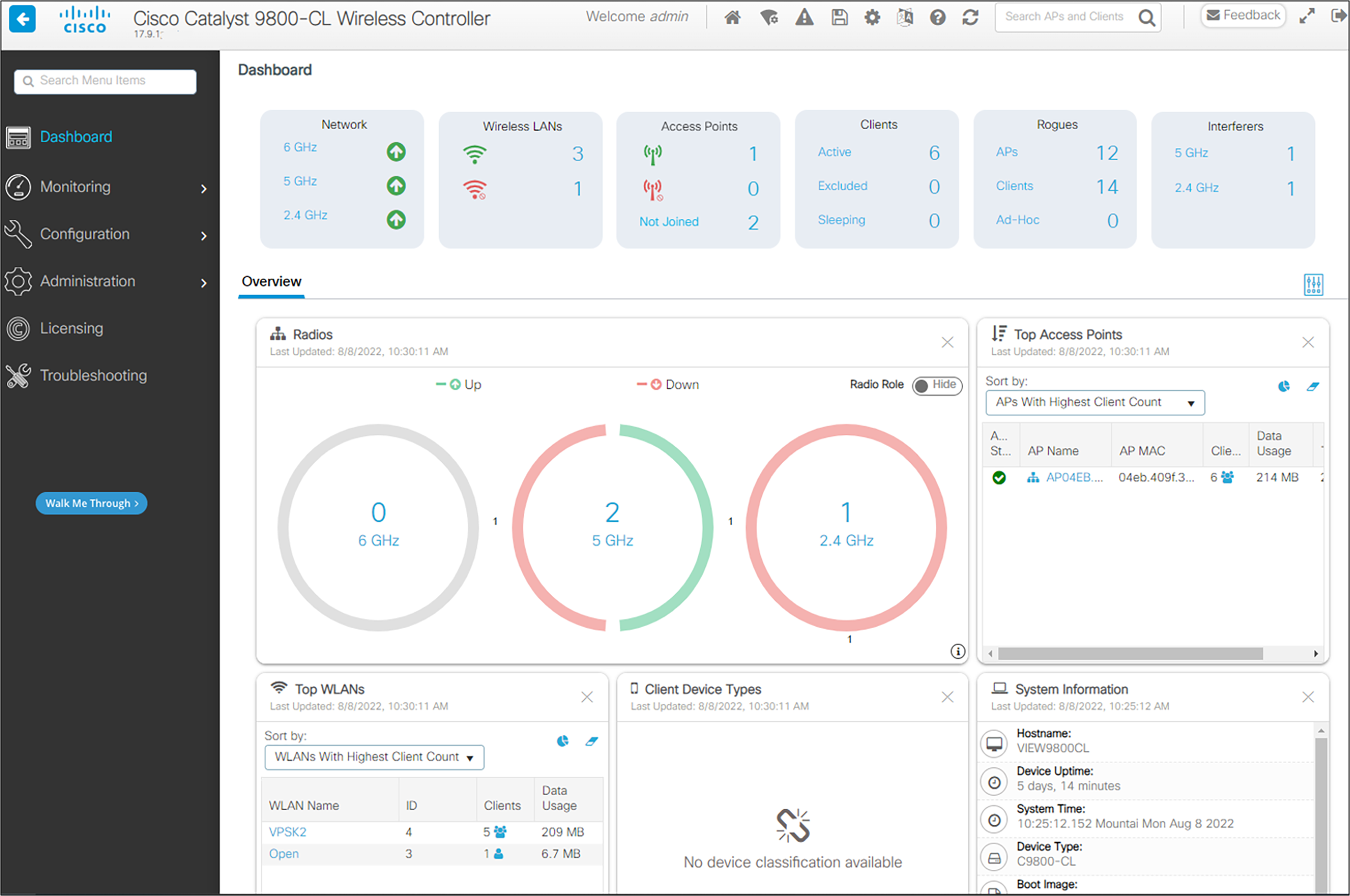 Connecting to the controller via a browser _b