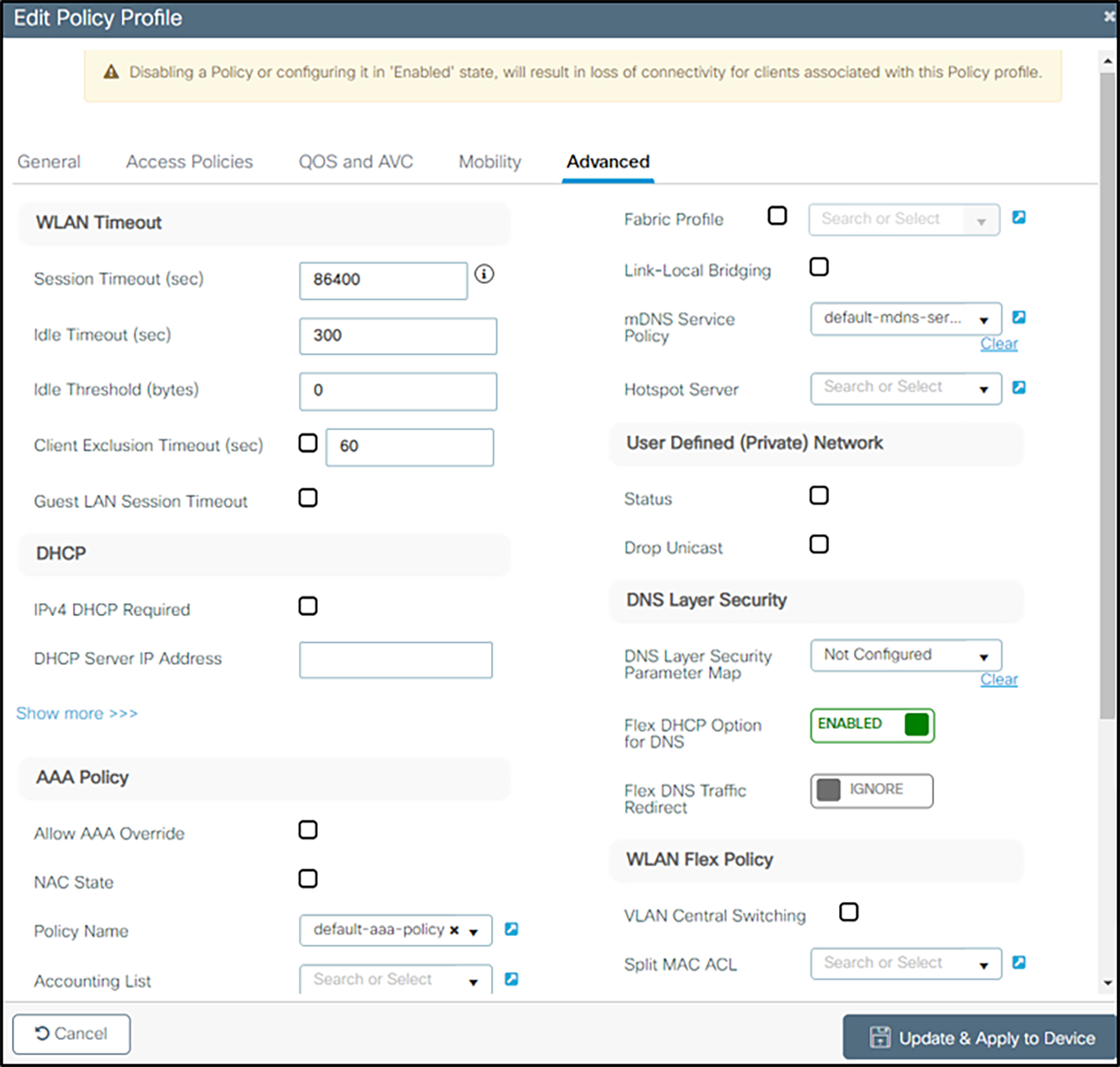 Client Exclusion Timeout