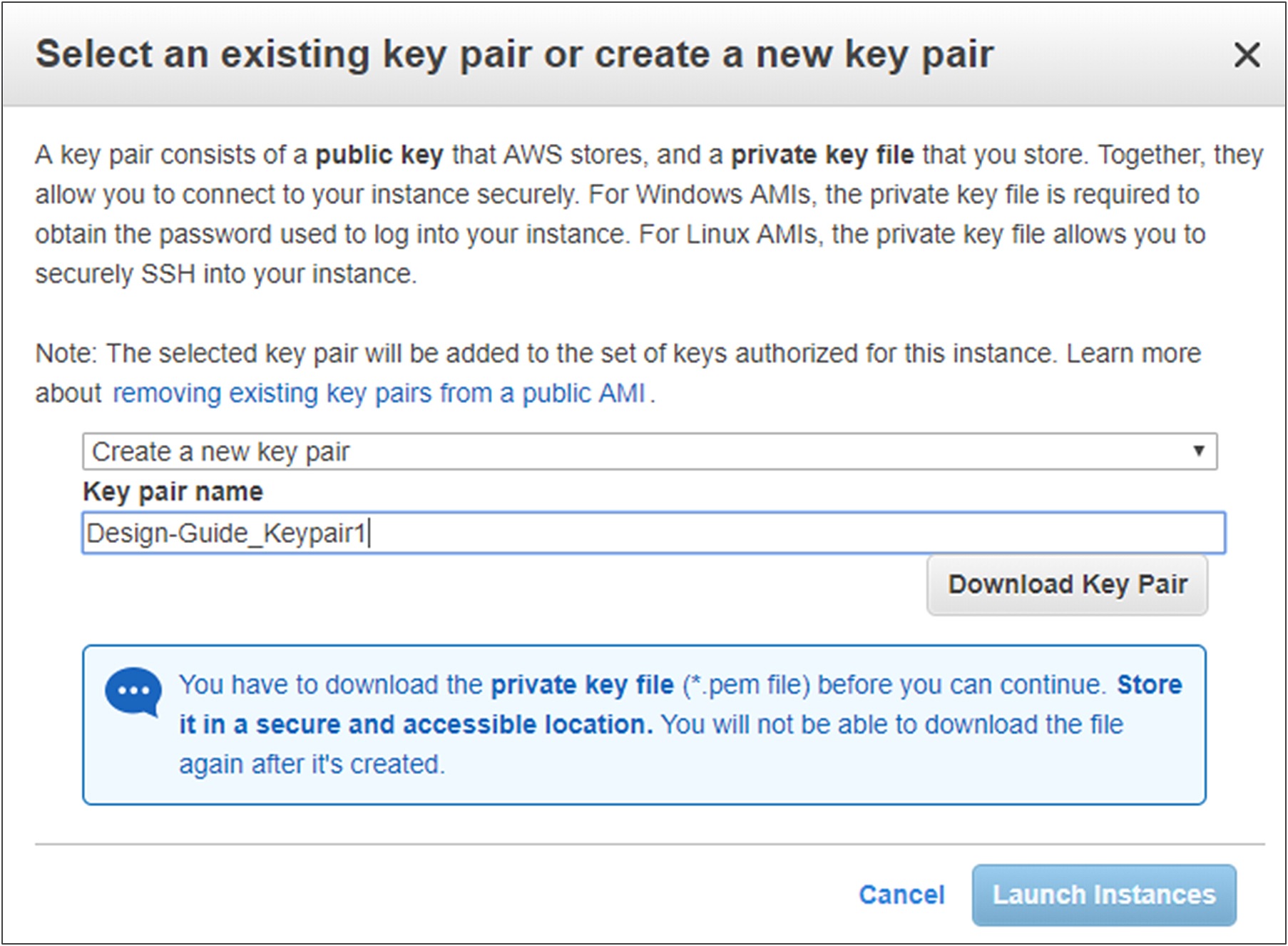 new key ec2 pair generate for instance for Direct AWS Multicloud Deployment Portfolio: Via Guide Connect VPC Network Private Cisco to