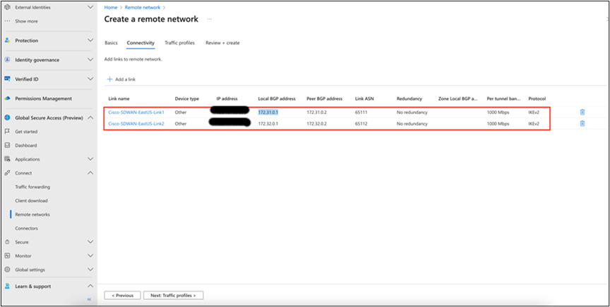 Creating a second link