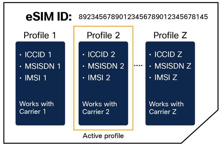eSIM active profiles