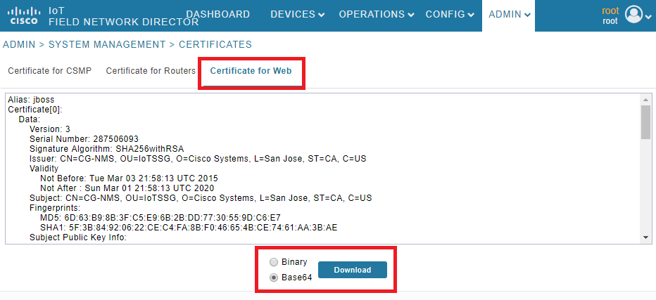 Configure Certificate For Fnd To Ssm Communication Cisco