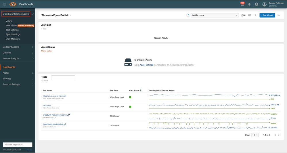 Cloud and Enterprise option selected