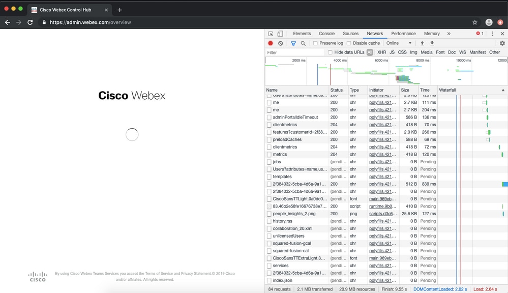 コントロールハブで管理されるWebexサイトのPST用のRemember Me APIの 