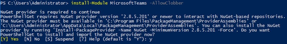 NuGet di output CLI richiesto