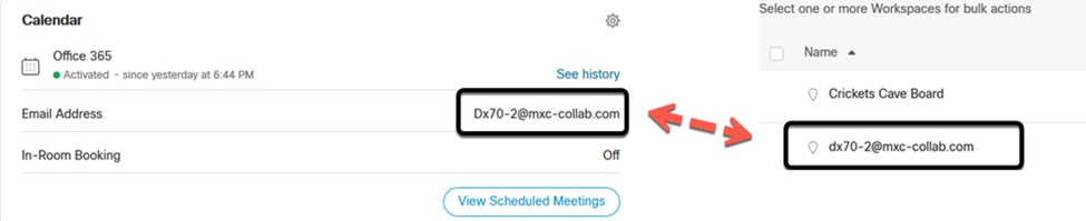 Meeting Calendar in Workspaces