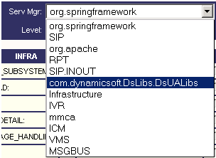 Selezionare com.dynamicsoft.DsLibs.DsUALibs dal Serv. Menu Mgr