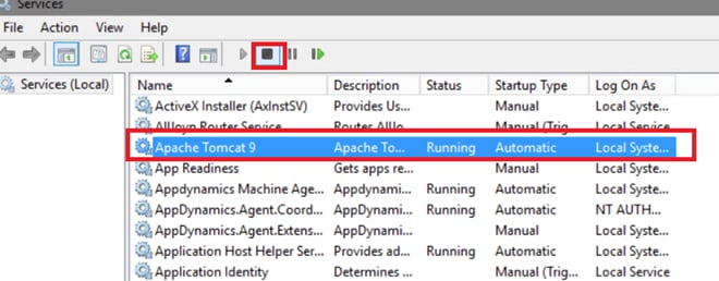 Click Apache Tomcat9