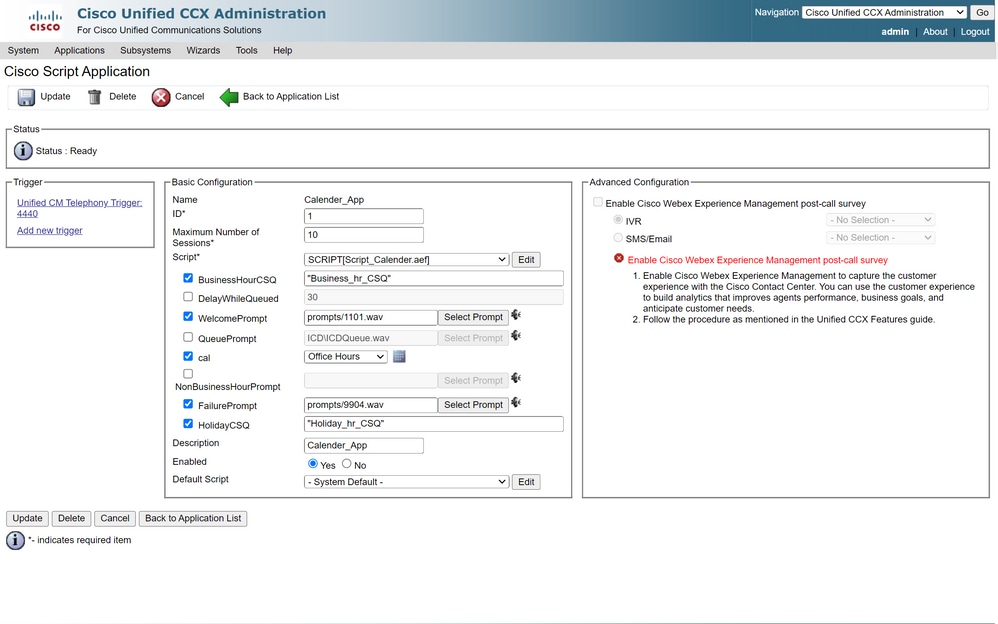 calendar management,configure,