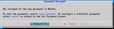 Salva password