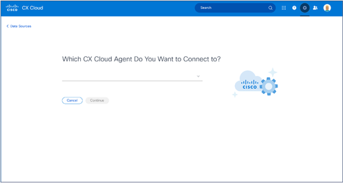 CX Cloud Agent selecteren