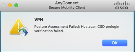 cisco anyconnect mac installation failed