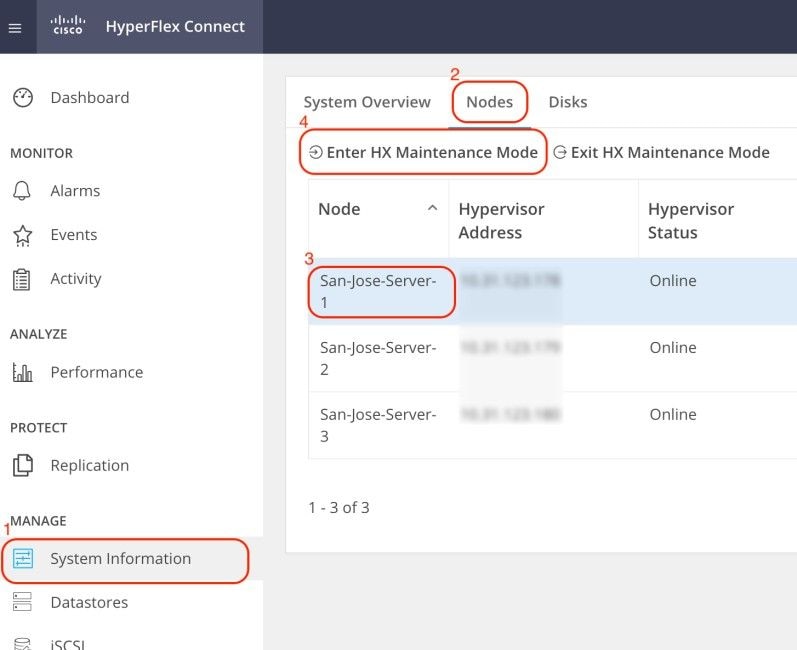 Navigation to Enter Node