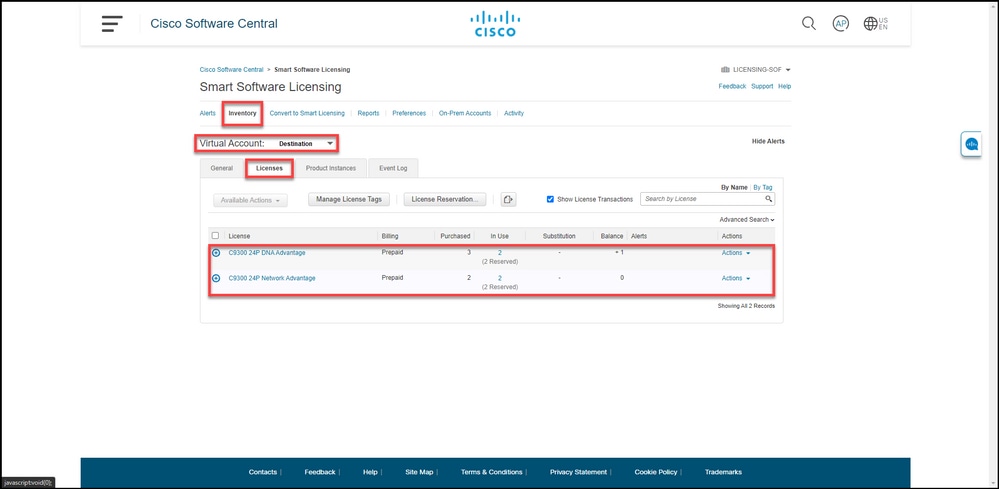 How to Transfer Licenses Between Virtual Accounts (SLR) - Cisco