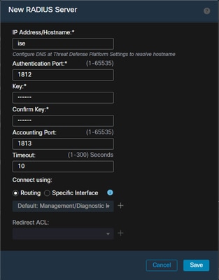 Configure RADIUS