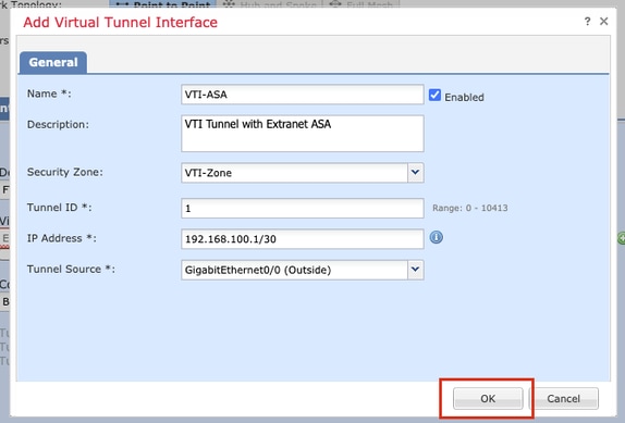 Add Virtual Tunnel Interface