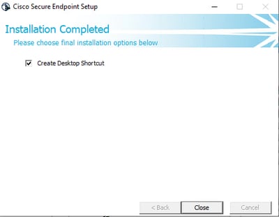 Installation Completed
