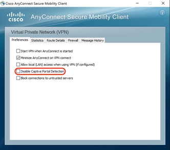 cisco anyconnect mobility client wont connect public ip