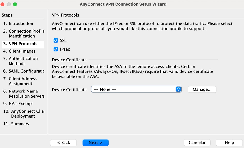 configure cisco anyconnect mobility client