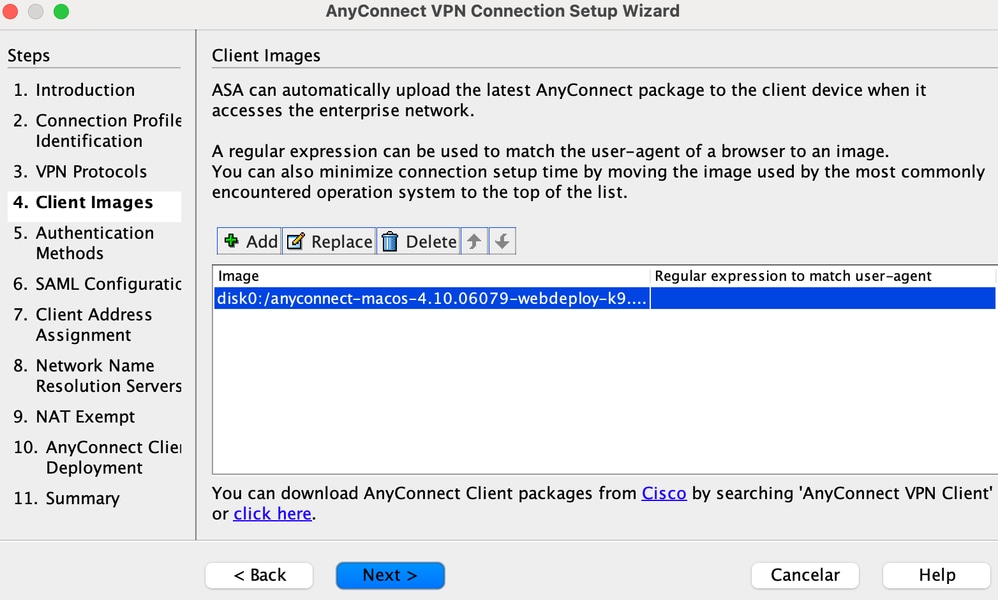 cisco anyconnect mobility client change ip